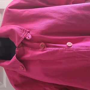 Tin Shing women's jacket fuschia faux shearling 2XL